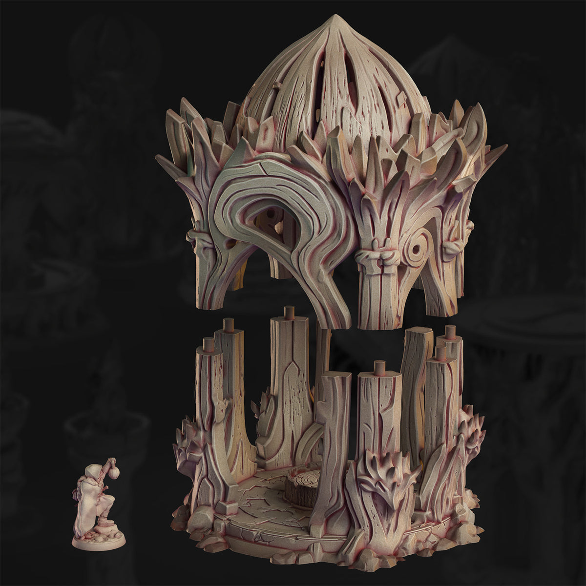 Verdant Pavillon – The Veiled Grove | 3DHexes 3D Printed Tabletop Terrain (28-32mm) - image 1