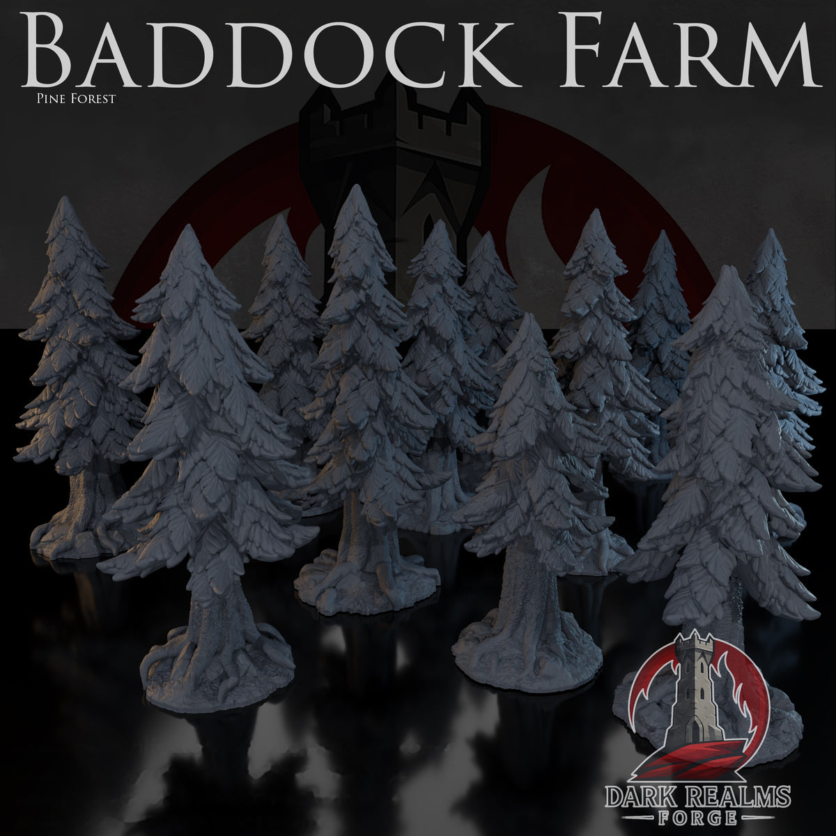 Pine Trees – Baddock Farm – Tabletop Terrain – product image 1
