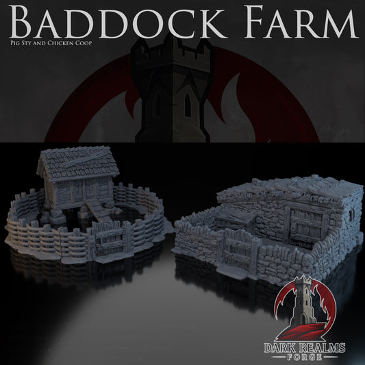 Pig Sty & Chicken Coop – Baddock Farm – Tabletop Terrain – product image 1