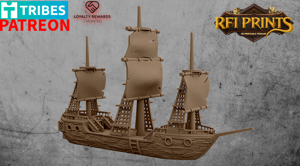 Falling Star Ship – RFIPRINTS 3D Printed Terrain (28mm) - image 3