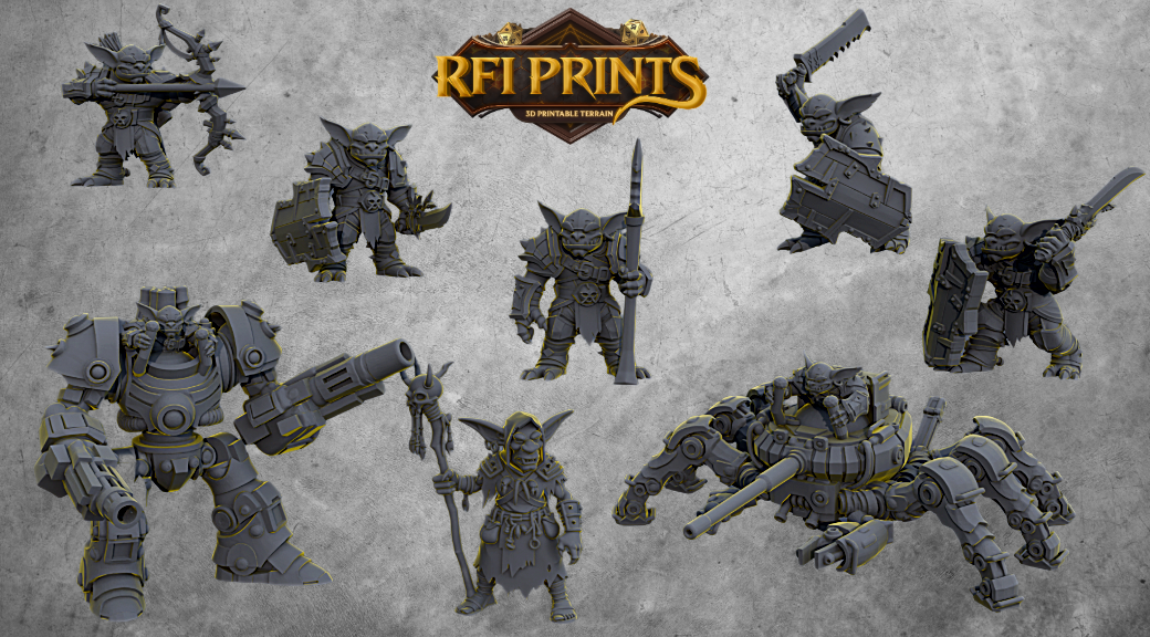 Goblins – RFIPRINTS 3D Printed Miniature (28mm) - image 1