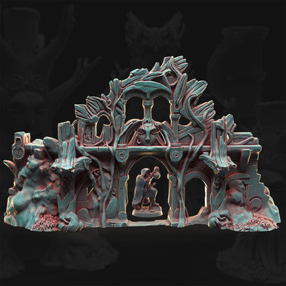 Whispering Ruins – Whisperleaf Sanctum | 3DHexes 3D Printed Tabletop Terrain (28-32mm) - image 1