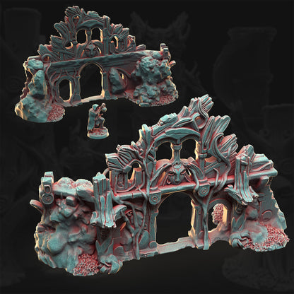 Whispering Ruins – Whisperleaf Sanctum | 3DHexes 3D Printed Tabletop Terrain (28-32mm) - image 2