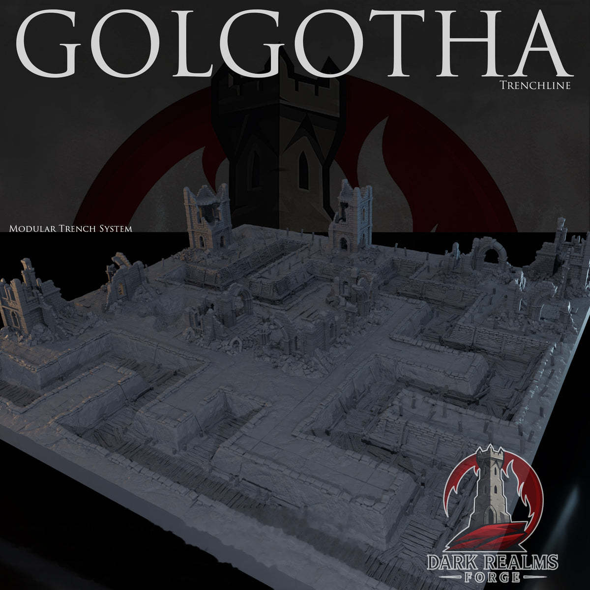 Golgotha Trenchline – Trench War – Tabletop Terrain – product image 1
