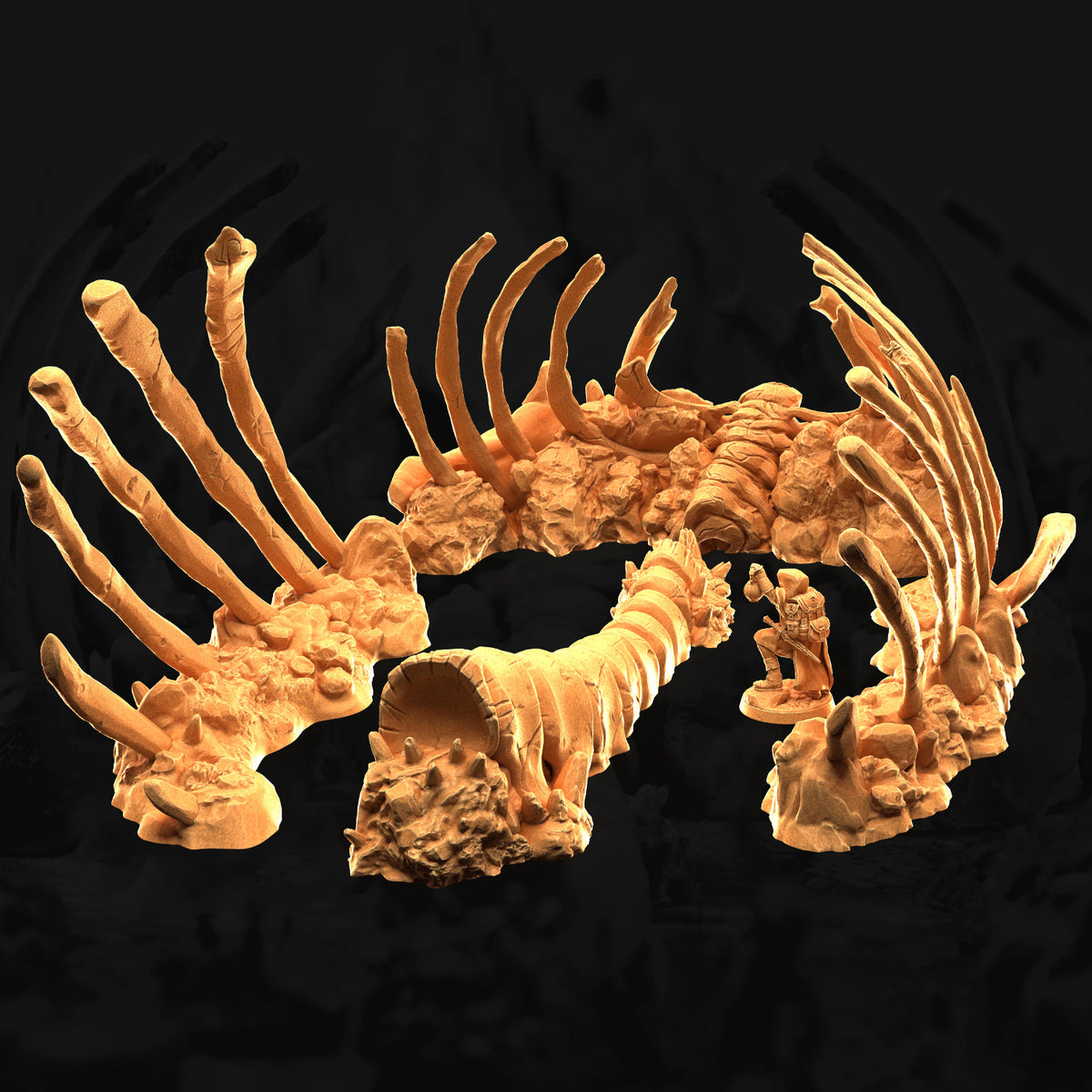 Titan's Remains – 3DHexes 3D Printed Tabletop Terrain (28-32mm) - image 1