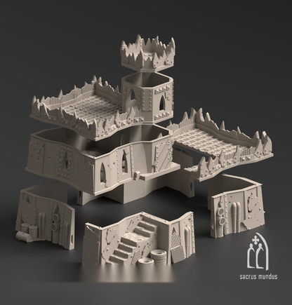 Warpzel-1A, Orc Settlement - Sacrusmundus terrain reference render