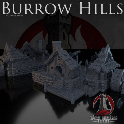 Watermill & Ruins – Burrow Hills – Tabletop Terrain – product image 1
