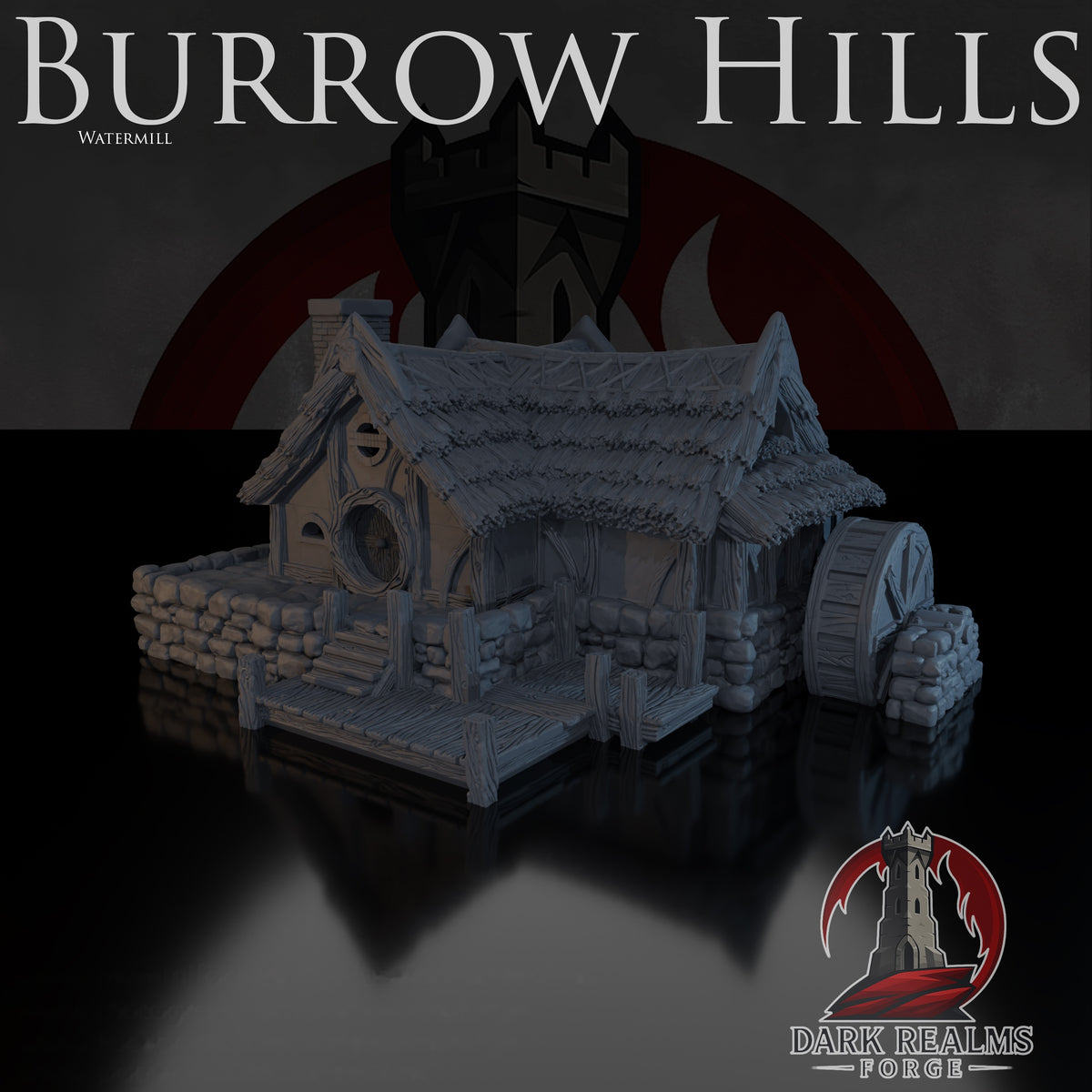 Watermill & Ruins – Burrow Hills – Tabletop Terrain – product image 2