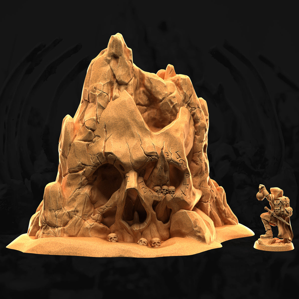 Skull Altar – 3DHexes 3D Printed Tabletop Terrain (28-32mm) - image 1