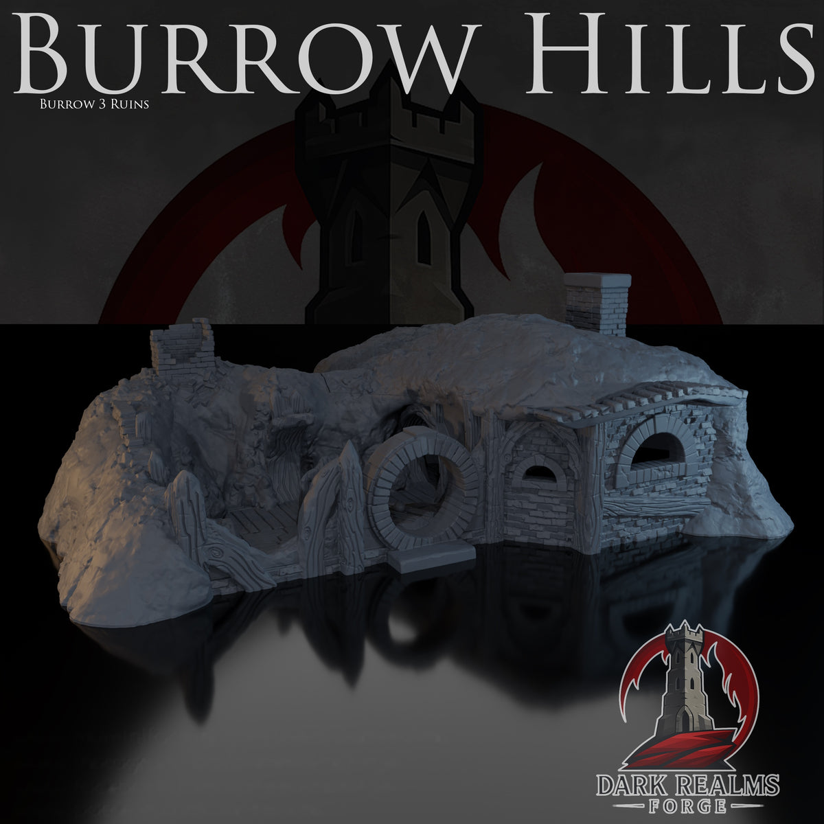 Ruins 3 – Burrow Hills – Tabletop Terrain – product image 1