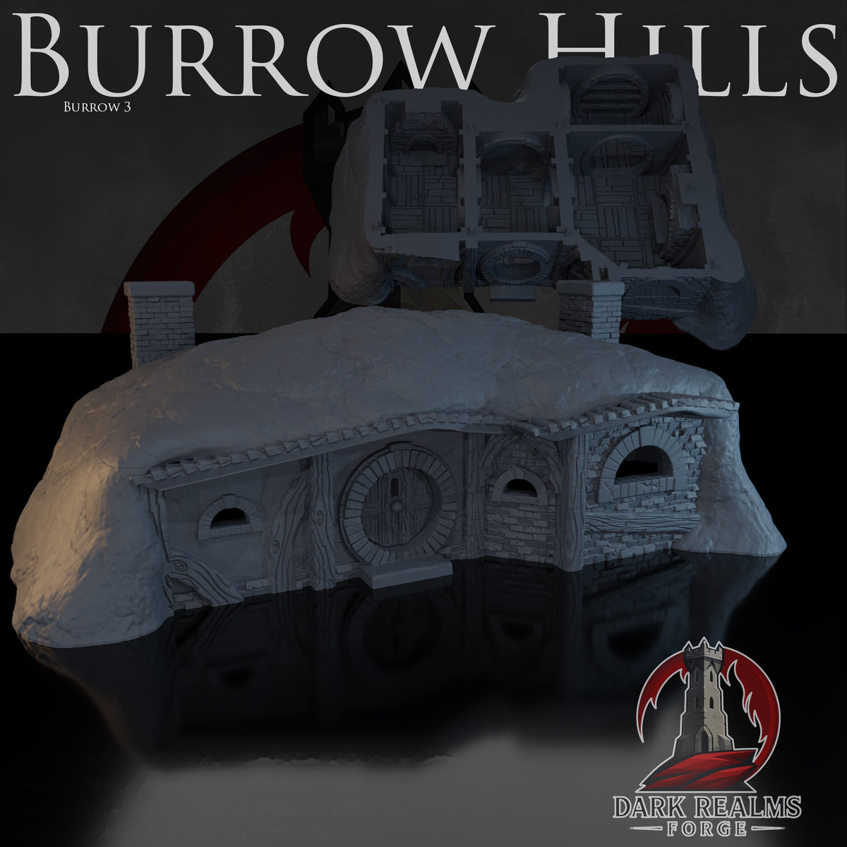 Ruins 3 – Burrow Hills – Tabletop Terrain – product image 2
