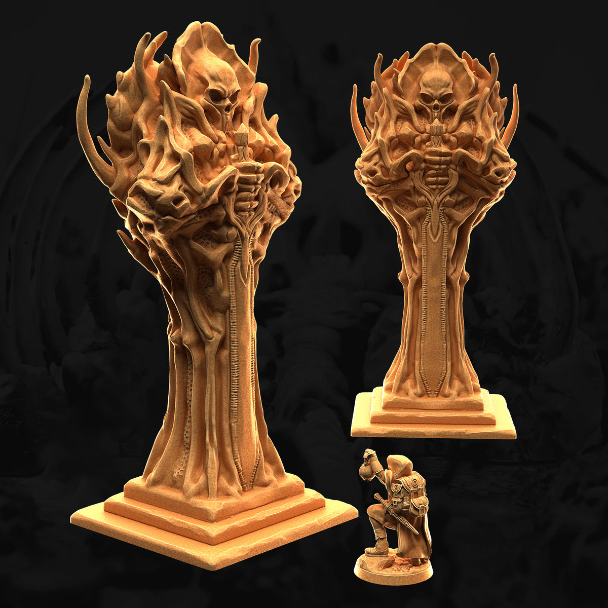 Bone Guardian – 3DHexes 3D Printed Tabletop Terrain (28-32mm) - image 1