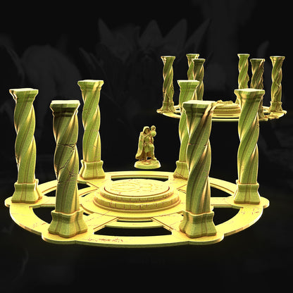 Ritual Circle – 3DHexes 3D Printed Tabletop Terrain (28-32mm) - image 2