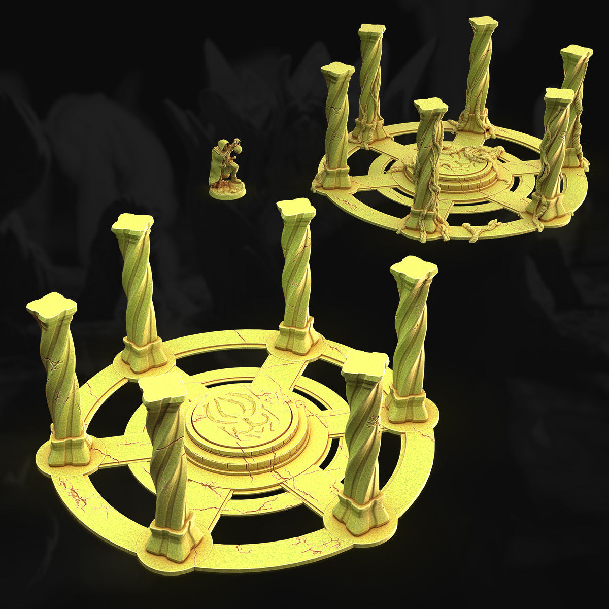 Ritual Circle – 3DHexes 3D Printed Tabletop Terrain (28-32mm) - image 1