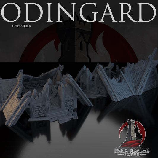 Norse House 5 Ruins – Odingard – Tabletop Terrain – product image 1