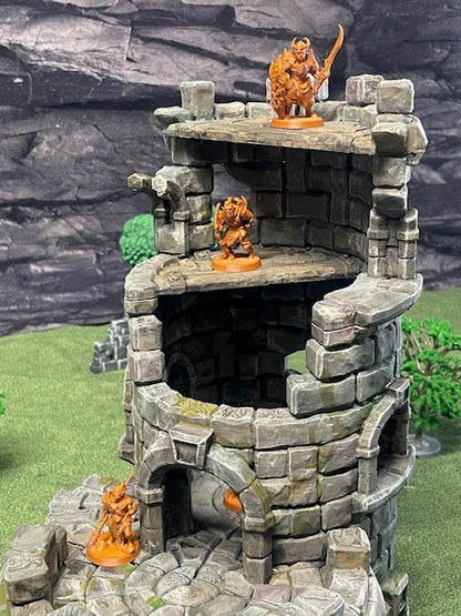 Ruined Tower – RFIPRINTS 3D Printed Terrain (28mm) - image 1