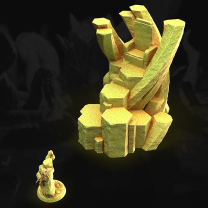 Throne – Basalt Rocks | 3DHexes 3D Printed Tabletop Terrain (28-32mm) - image 2