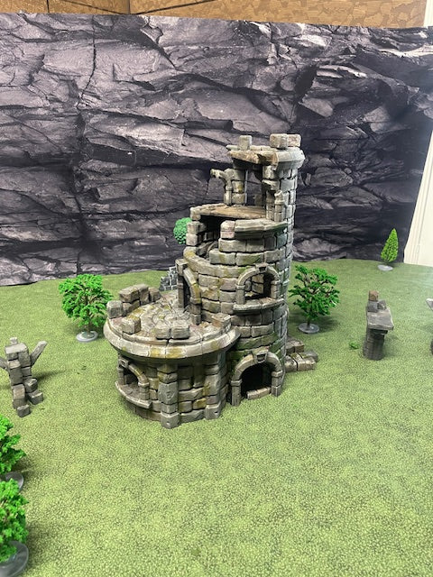 Ruined Tower – RFIPRINTS 3D Printed Terrain (28mm) - image 3