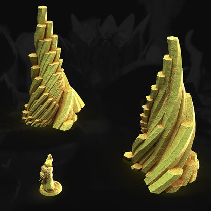 Spire – Basalt Rocks | 3DHexes 3D Printed Tabletop Terrain (28-32mm) - image 1