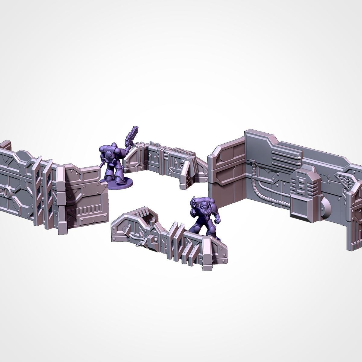 SCI-FI City Terrain - Modular Urban Warfare {By TxarliFactory}