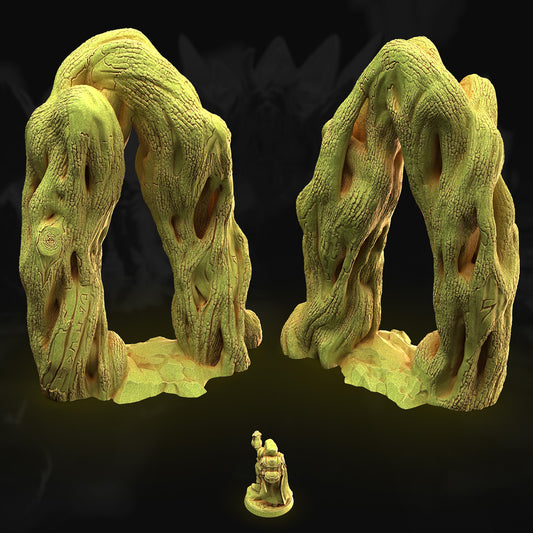 Arboreal Gate – 3DHexes 3D Printed Tabletop Terrain (28-32mm) - image 1