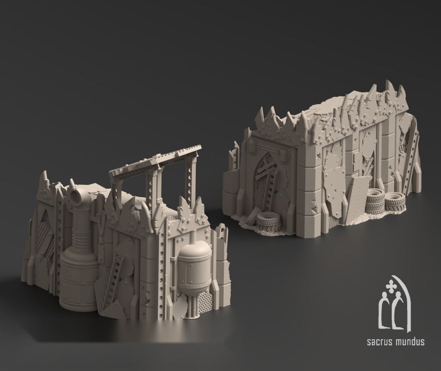 Warpzel-1A, Orc Settlement - Sacrusmundus terrain reference render