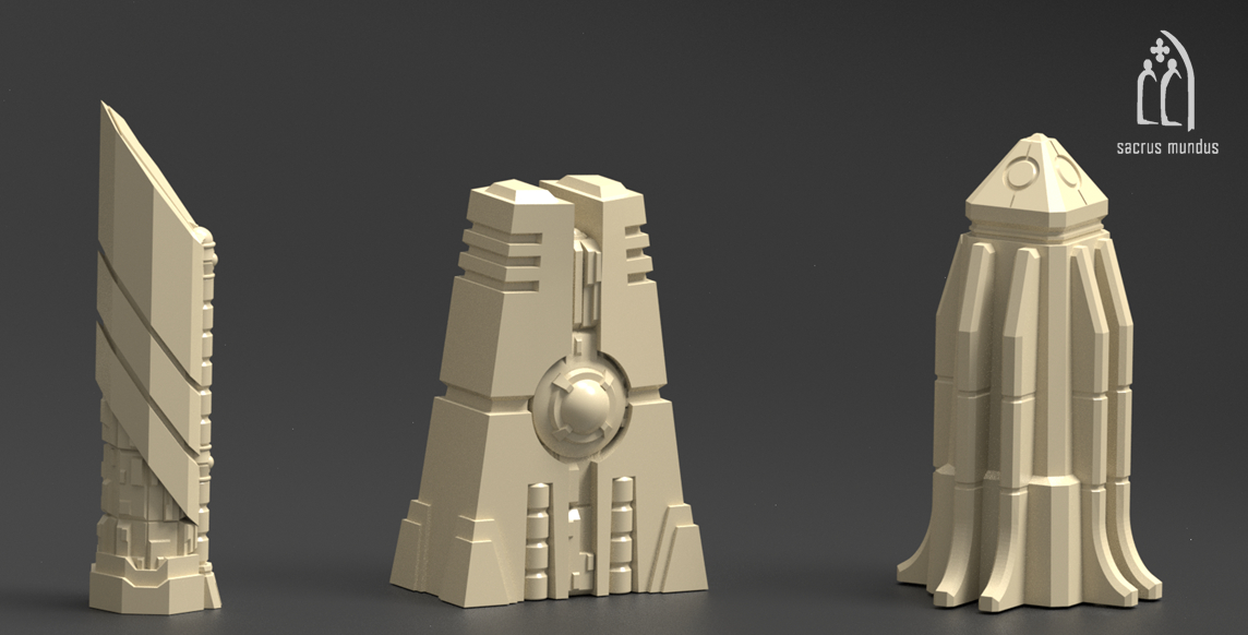 Karnac, The Tomb Planet - Sacrusmundus terrain reference render