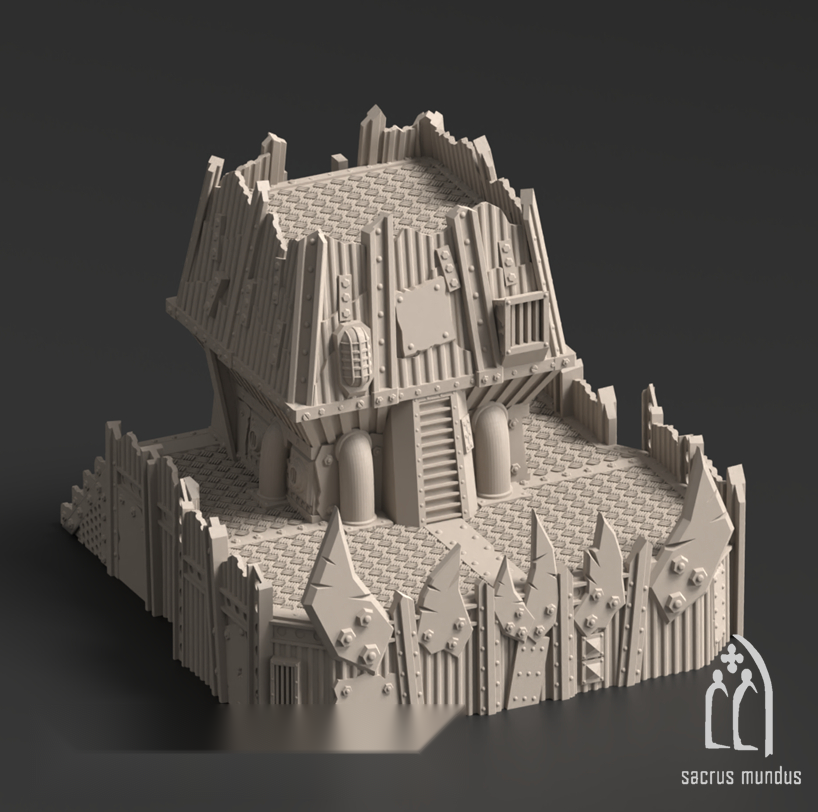 Warpzel-1A, Orbital Hulk - Sacrusmundus terrain reference render