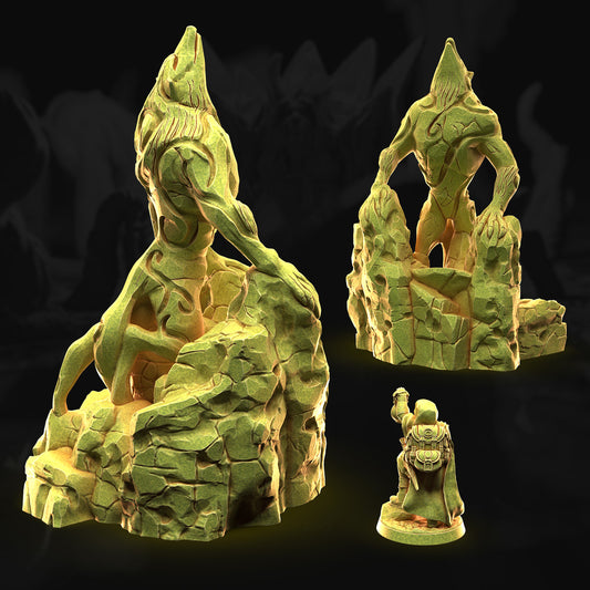 Statue of the Cursed Ones – 3DHexes 3D Printed Tabletop Terrain (28-32mm) - image 1