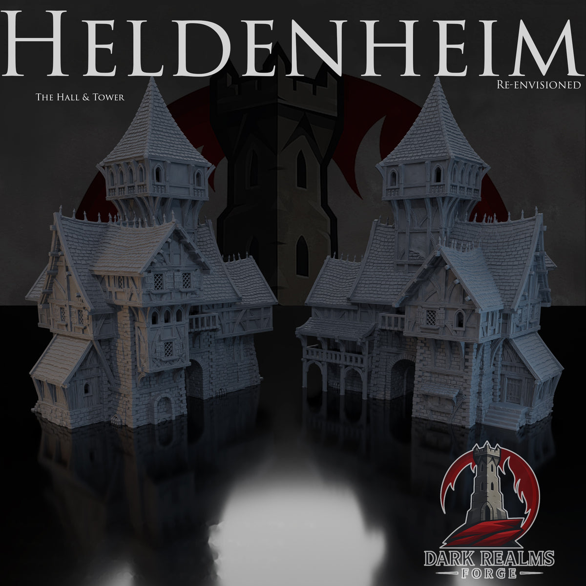 Hall & Tower – New Heldenheim – Tabletop Terrain – product image 1