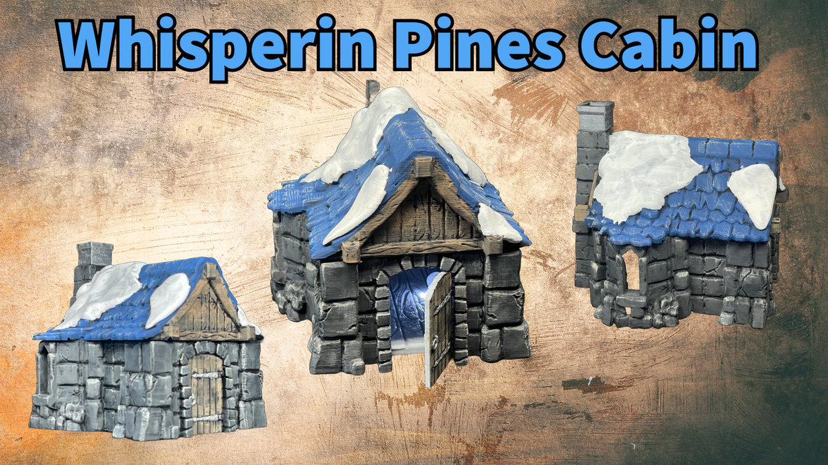 Whispering Pines Cabin – RFIPRINTS 3D Printed Terrain (28mm) - image 1