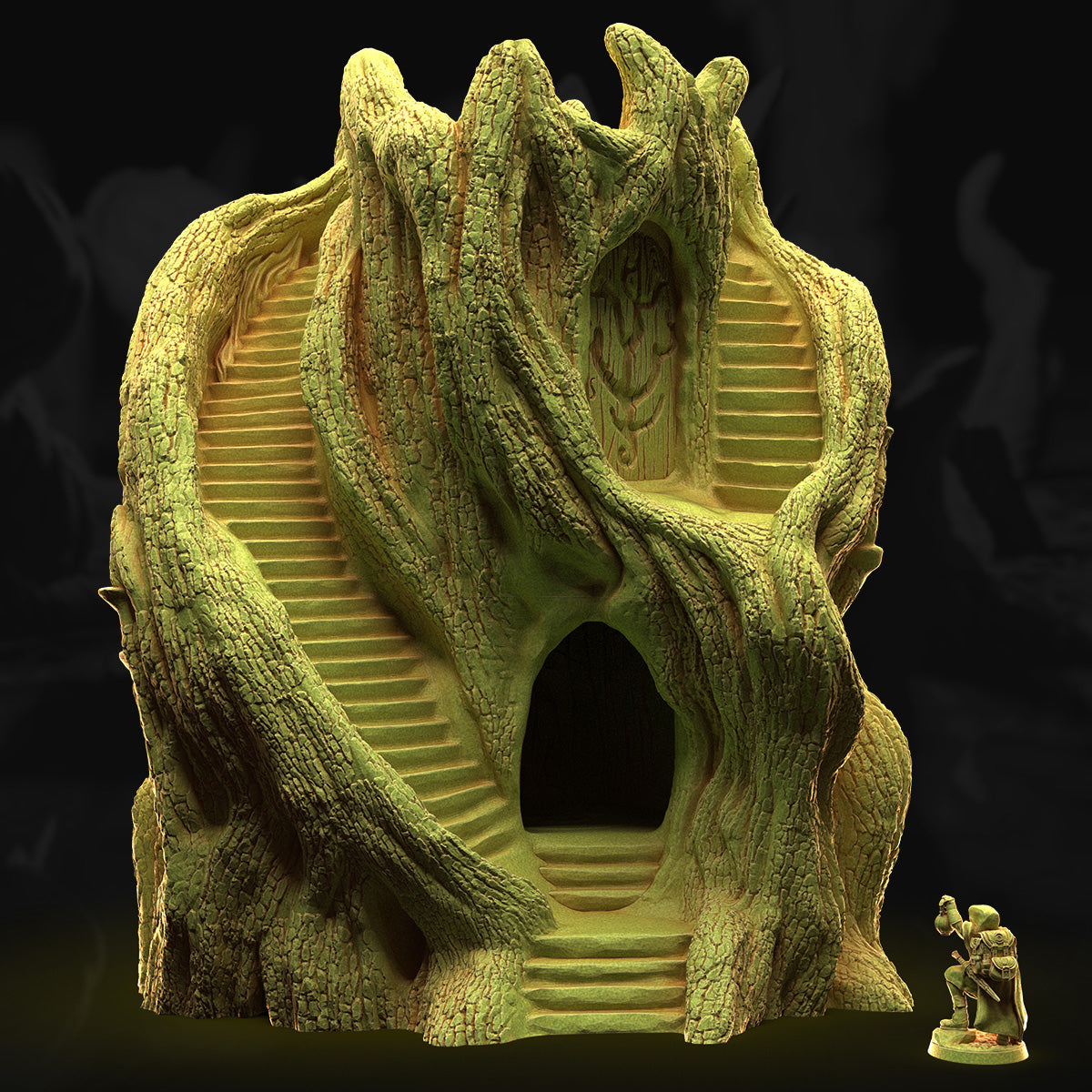 Treefolk Watchtower – 3DHexes 3D Printed Tabletop Terrain (28-32mm) - image 2
