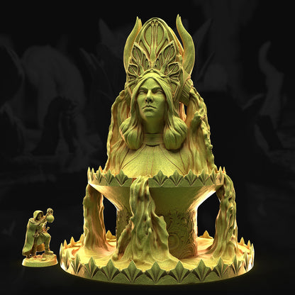 The Goddess – Fountain | 3DHexes 3D Printed Tabletop Terrain (28-32mm) - image 1
