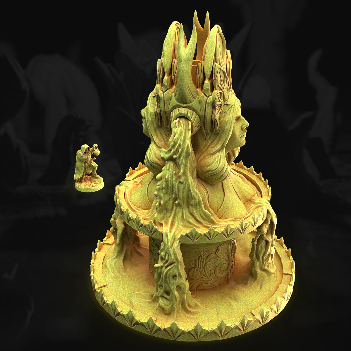 The Goddess – Fountain | 3DHexes 3D Printed Tabletop Terrain (28-32mm) - image 2