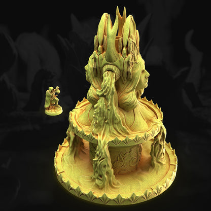 The Goddess – Fountain | 3DHexes 3D Printed Tabletop Terrain (28-32mm) - image 2