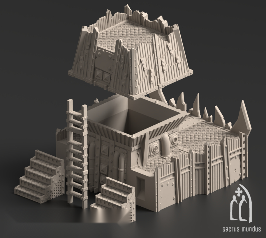 Warpzel-1A, Orbital Hulk - Sacrusmundus terrain reference render