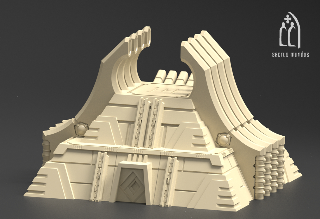 Karnac, The Tomb Planet - Sacrusmundus terrain reference render