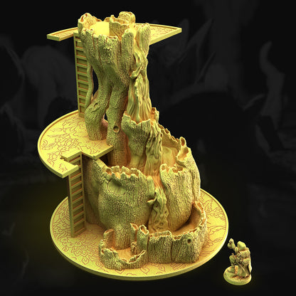 Arboreal Fountain – 3DHexes 3D Printed Tabletop Terrain (28-32mm) - image 2