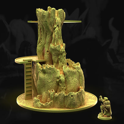 Arboreal Fountain – 3DHexes 3D Printed Tabletop Terrain (28-32mm) - image 1