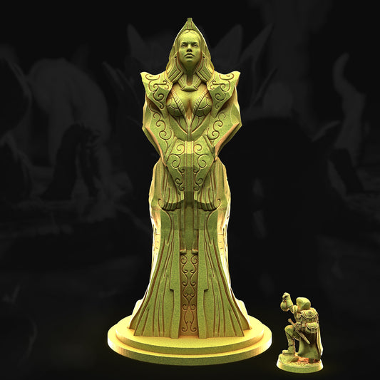 High Priestess Statue – 3DHexes 3D Printed Tabletop Terrain (28-32mm) - image 1