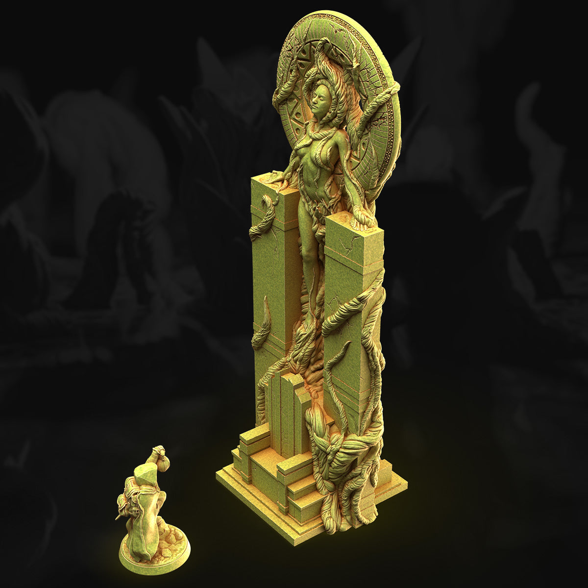 Throne of Vines – 3DHexes 3D Printed Tabletop Terrain (28-32mm) - image 1