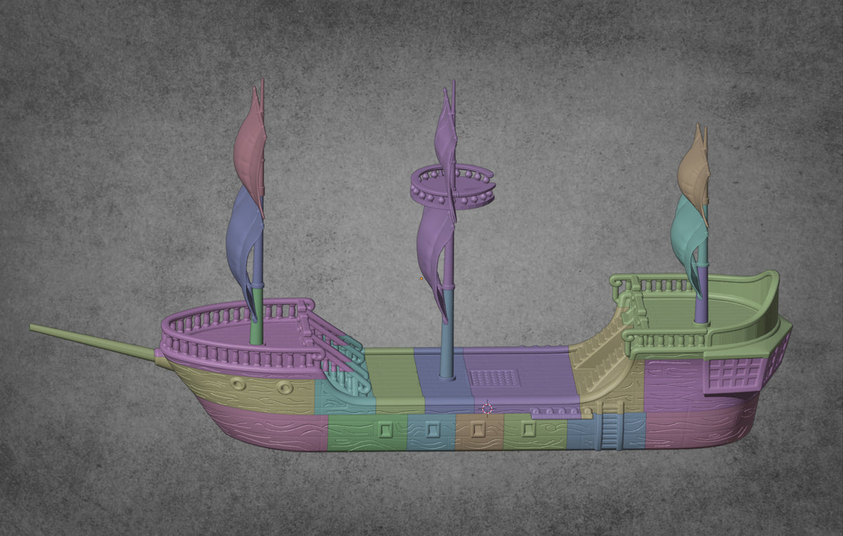Pirate Ship – RFIPRINTS 3D Printed Terrain (28mm) - image 1