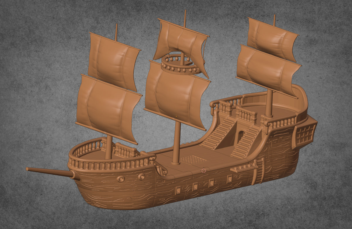 Pirate Ship – RFIPRINTS 3D Printed Terrain (28mm) - image 3