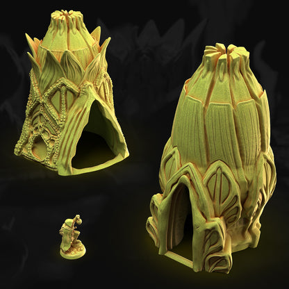 Bulb Tents – 3DHexes 3D Printed Tabletop Terrain (28-32mm) - image 1