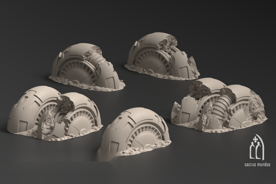 Talussa Prime, Shattered by Conflict - Sacrusmundus terrain reference render