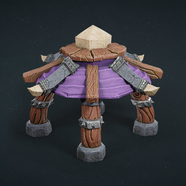 Orc Village Gazebo and Barricades – RFIPRINTS 3D Printed Terrain (28mm) - image 4