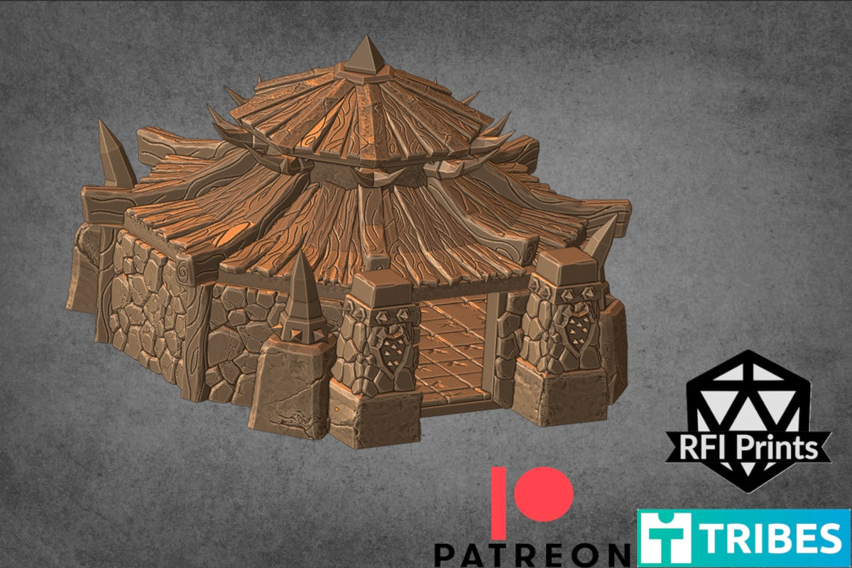 Orc Village Barracks – RFIPRINTS 3D Printed Terrain (28mm) - image 2