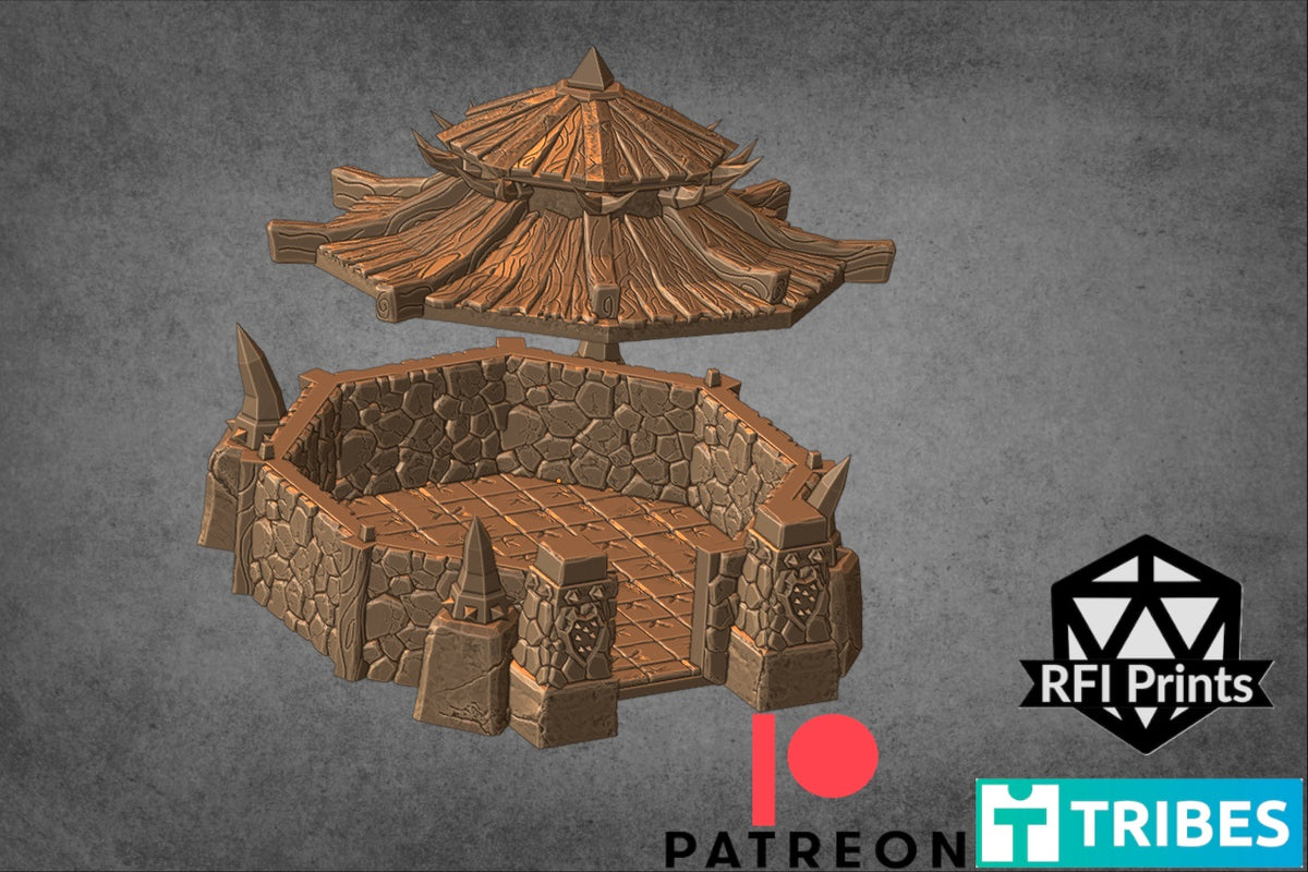 Orc Village Barracks – RFIPRINTS 3D Printed Terrain (28mm) - image 3