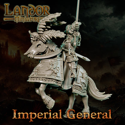 Imperial General – Landor Miniatures 3D Printed Miniature (32mm) - image 1