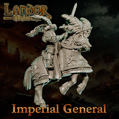 Imperial General – Landor Miniatures 3D Printed Miniature (32mm) - image 2